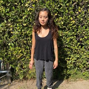 -Velvet- Tank Top Black